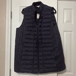 NWT - J.Jill Navy Blue Puffer Vest